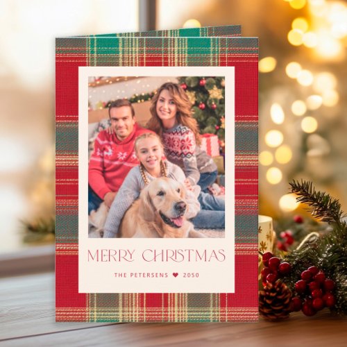 Elegant photo collage Christmas Holiday Card