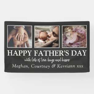 Elegant, photo collage Father's Day Banner