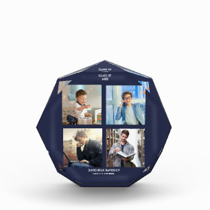 Elegant Photo Collage Graduation Party Block