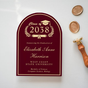 Elegant Photo College Graduation Announcement