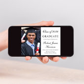 Elegant Photo College Graduation Announcement