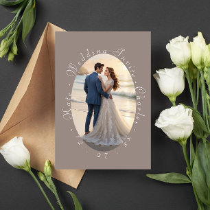 Elegant Photo Frame QR Code  Invitation