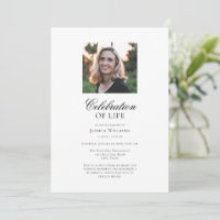 Elegant Photo Funeral Celebration of Life
