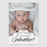 Modern Photo Collage Godmother Proposal