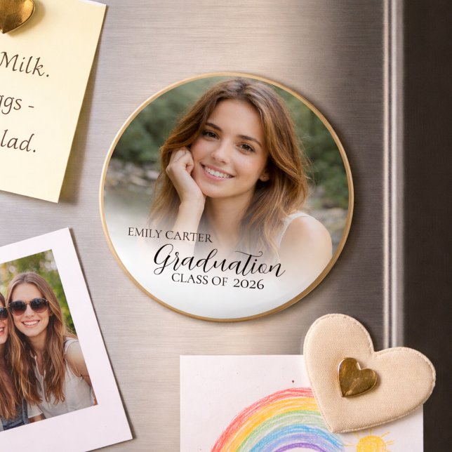 Elegant Photo Graduation  | Class of 2026  Magnet (Creator Uploaded)