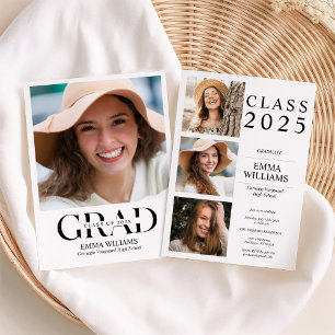 Elegant Photo Graduation Party Invitation