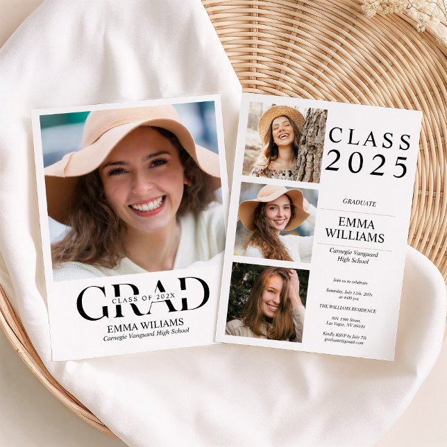 Elegant Photo Graduation Party  Invitation (Creator Uploaded)