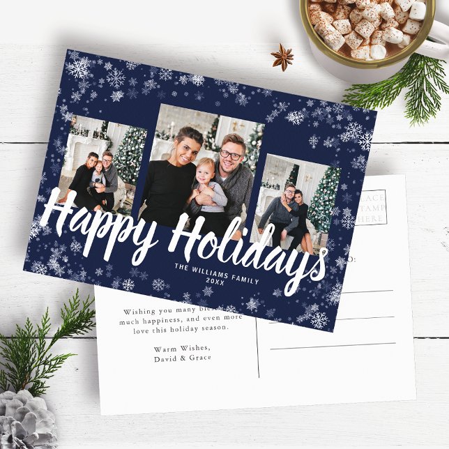 Elegant Photo Holiday Postcard (Elegant Photo Holiday Postcard)