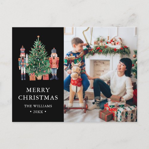 Elegant Photo Holiday Postcard