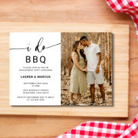Elegant Photo I Do BBQ Script Engagement Party