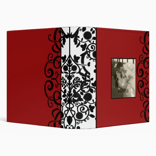 Elegant Photo Keepsake 3 Ring Binder (Background)
