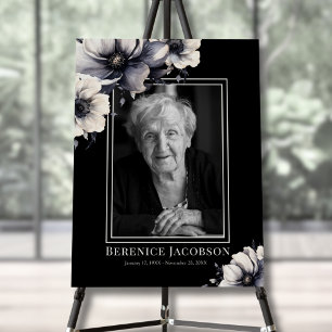 Elegant Photo Memorial Celebration Of Life Foam Board
