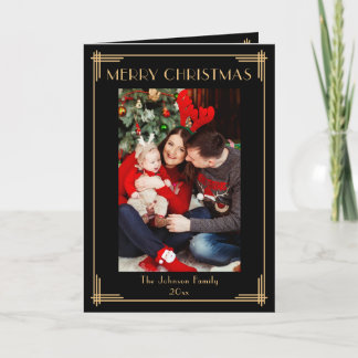 Elegant Photo Merry Christmas Holiday Card