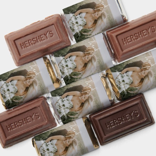 Elegant Photo Modern Wedding Hershey's Miniatures (Assorted)