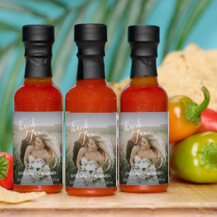 Elegant Photo Modern Wedding Hot Sauces