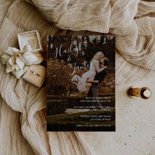 Elegant Photo Modern Wedding Invitation