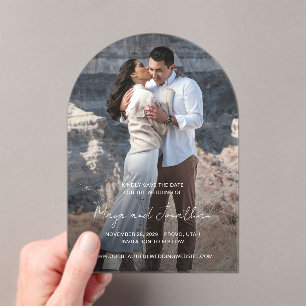 Elegant Photo Modern Wedding Save the Date