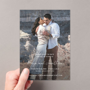 Elegant Photo Modern Wedding Save the Date
