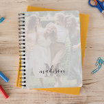 Elegant Photo Monogram Name 2024 Planner<br><div class="desc">Classy personalized 2024 planner featuring a full printed photo front/back for you to change to your own,  a white overlay,  your initial and name.</div>