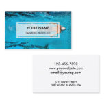 Elegant Photo Overlay | Swimming Instructor Business Card Elegant Photo Overlay | Swimming Instructor Business Card