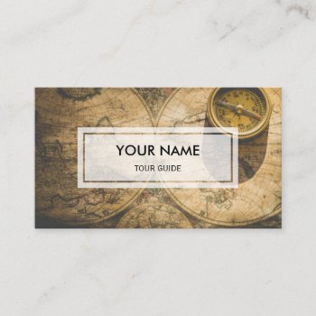 Elegant Photo Overlay | Tour Guide Business Card by MalaysiaGiftsShop at Zazzle