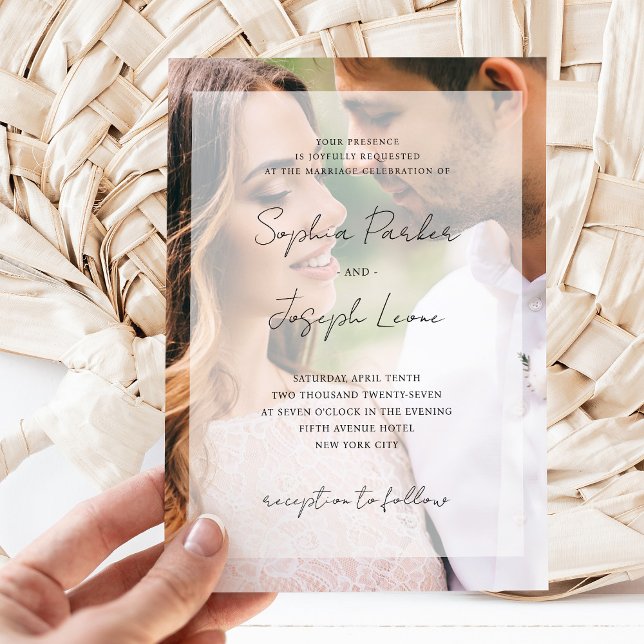 Elegant Photo Overlay | Wedding Invitation (Creator Uploaded)