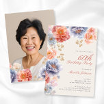 Elegant Photo Pink Floral 60th Birthday Invitation<br><div class="desc">Set the stage for a remarkable celebration with this elegant 60th Birthday custom invitation. Designed with dreamy pink floral elements, it blends sophistication and charm effortlessly. Perfect for marking a milestone, this invitation features delicate details that captivate, creating an enchanting preview of your special event. Whether you're hosting an intimate...</div>