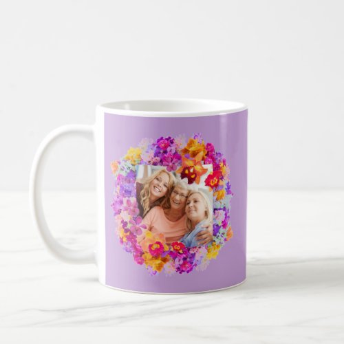 Elegant photo purple flowers Nana  Coffee Mug