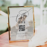 Elegant Photo QR Code Wedding Menu Table Number<br><div class="desc">Elegant Photo QR Code Wedding Menu Table Number</div>