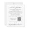 Elegant Photo QR Code Wedding Reception Invitation