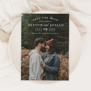 Elegant Photo Save The Date