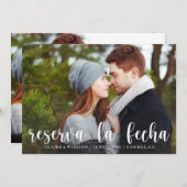Elegant Photo Save the Date Card in Spanish (Front/Back)
