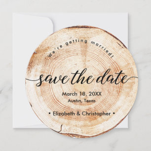 Elegant Photo Save the date Unique Nature inspired Invitation