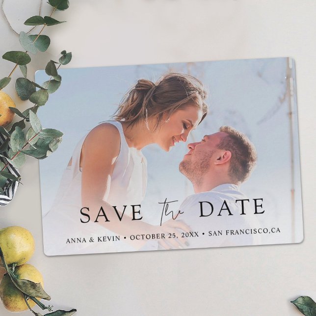 Elegant Photo Save the Date Wedding Invitation (Creator Uploaded)