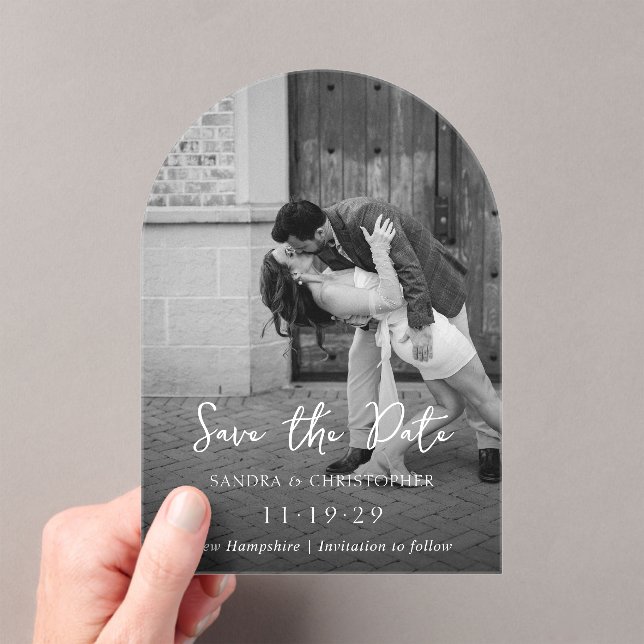 Elegant Photo Simple Modern Wedding Save the Date (Insitu (Handheld))