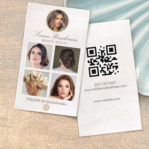 Elegant Photo Social Media Networking Instagram Business Card