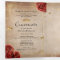 Elegant Photo Spanish Red Rose Gold Quinceanera