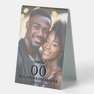 Elegant Photo Table Number Stand Template Custom Table Tent