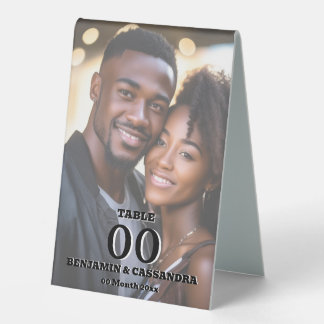 Elegant Photo Table Number Stand Template Custom Table Tent
