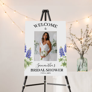 Elegant Photo Texas Bluebonnet Bride Bridal Shower Foam Board