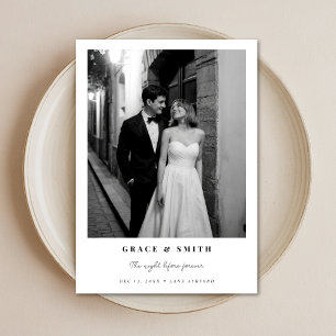 Elegant Photo the Night Before Rehearsal Dinner Invitation