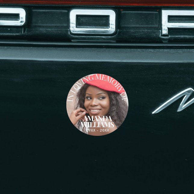 Elegant Photo Waterproof Funeral Favor Stickers (Creator Uploaded)