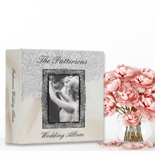 Elegant Photo Wedding Anniversary Album 3 Ring Binder