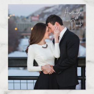 Elegant Photo Wedding Envelope Liner