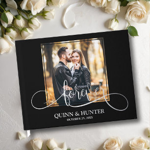 Elegant Photo Wedding Foil Guest Book