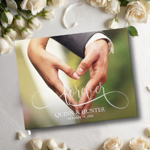 Elegant Photo Wedding Foil Guest Book
