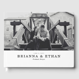 Elegant Photo Wedding Guest Book