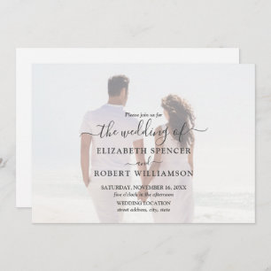 Elegant Photo Wedding Invitation