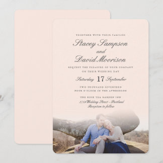 Elegant Photo Wedding Invitation