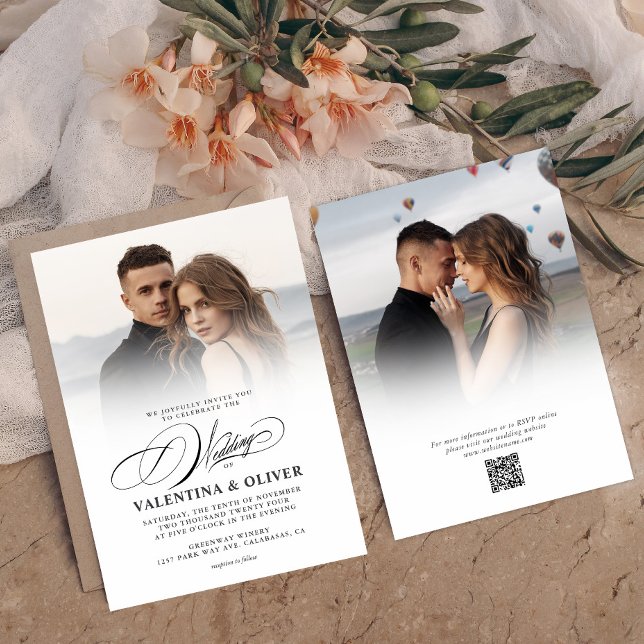 Elegant Photo Wedding Invitation (Creator Uploaded)